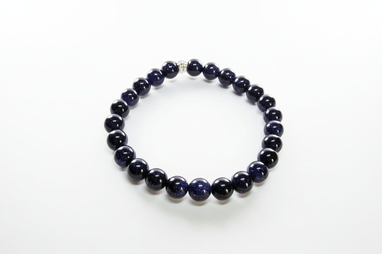 Blue Goldstone Beads